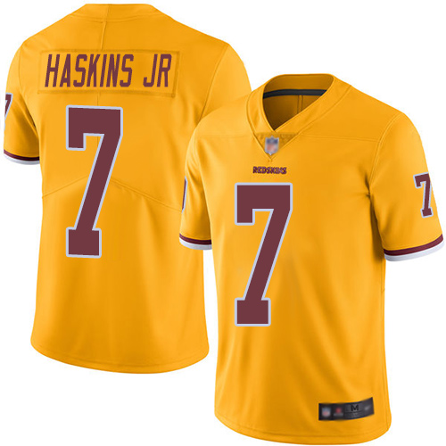 Washington Redskins Limited Gold Men Dwayne Haskins Jersey NFL Football #7 Rush Vapor->women nfl jersey->Women Jersey